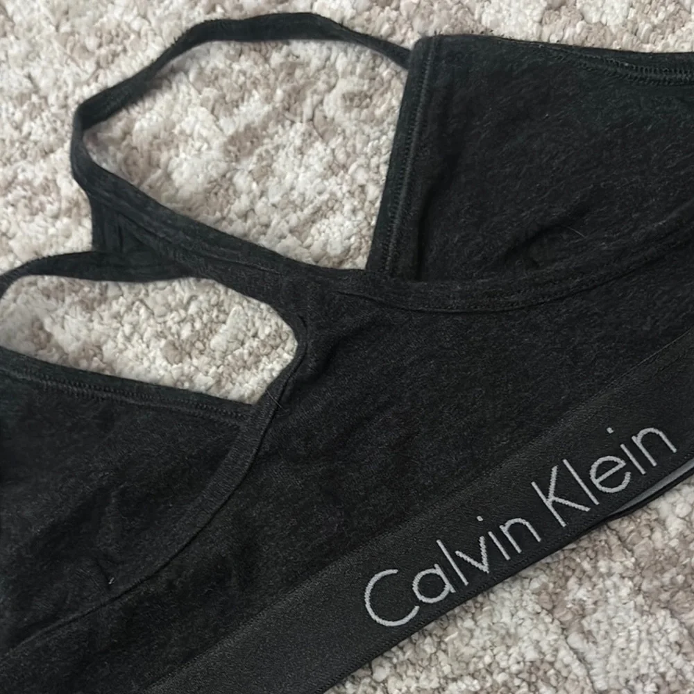 Calvin Klein DARK HEATHER GRAY Bralette - Picture 6 of 9